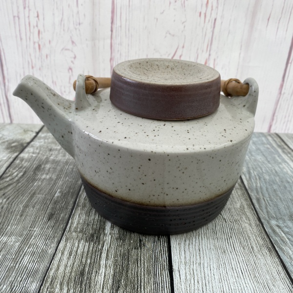 Purbeck Pottery Portland Teapot With Wicker Handle (2.25 Pints)