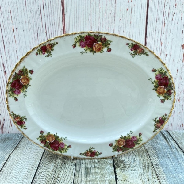 Royal Albert Old Country Roses Oval Serving Platter, 13.5''