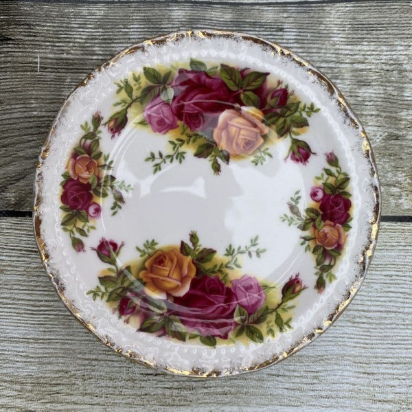 Royal Albert Old Country Roses Round Trinket Dish, 4.75''