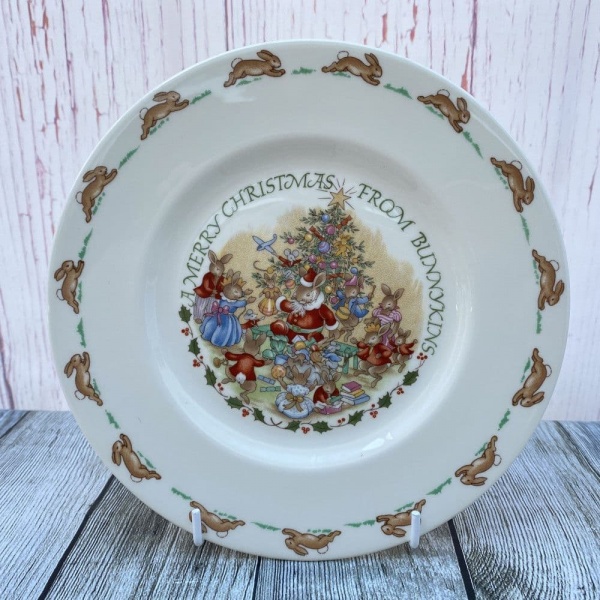 Royal Doulton Bunnykins Medium Plate, Merry Christmas from Bunnykins