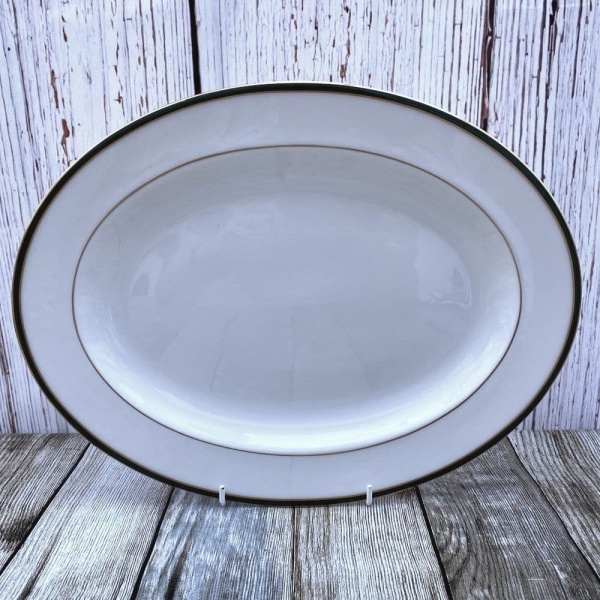 Royal Doulton Oxford Green Oval Platter, 13.25''