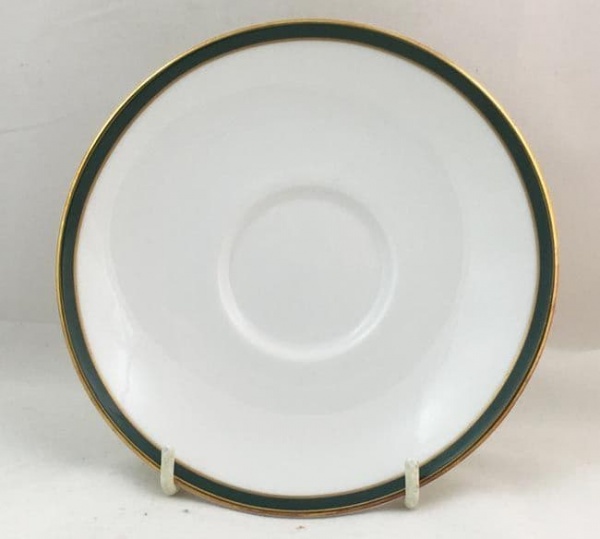 Royal Doulton, Oxford Green, T.C.1191 Tea Saucers, Second Quality