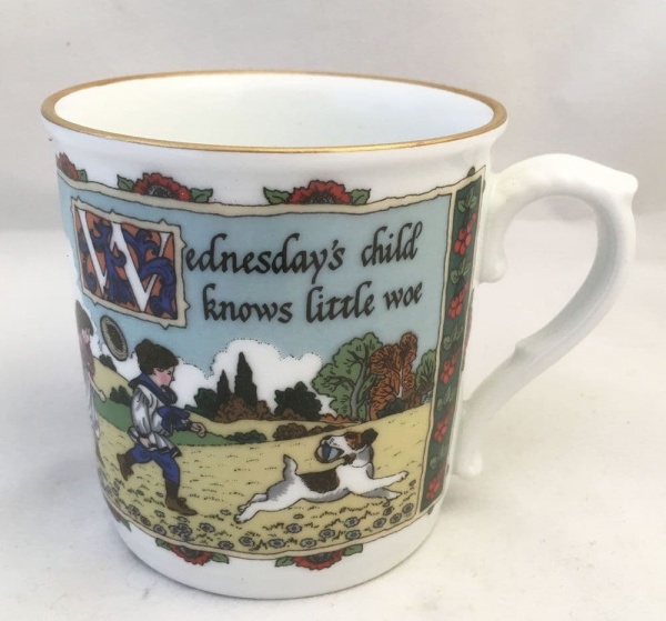 Royal Worcester, Days of the Week, Birthday Mugs, Wednesday