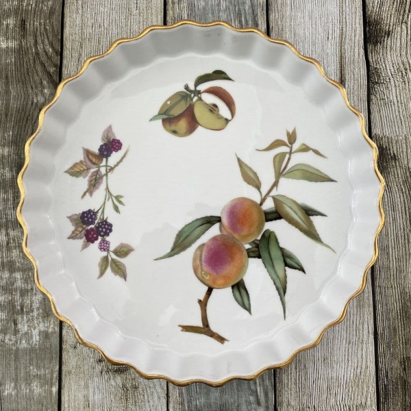 Royal Worcester Evesham Gold 10'' Flan Dish