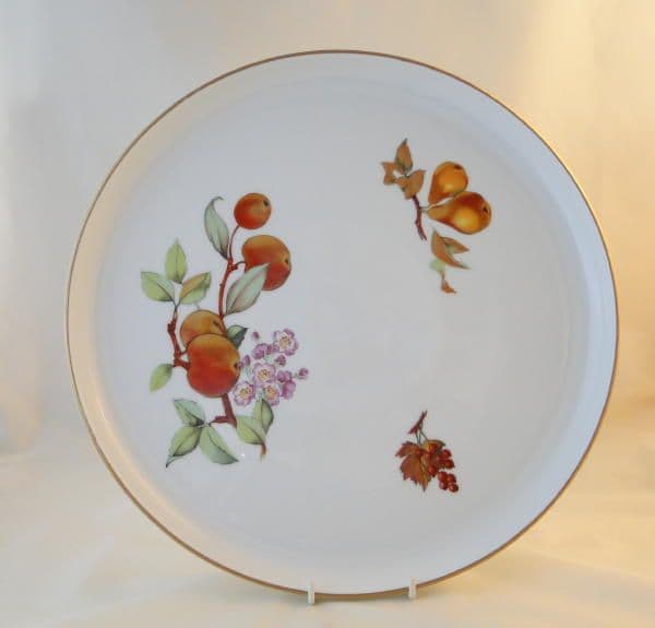 Royal Worcester Evesham (Gold) Large Circular Serving Platter