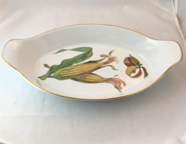 Royal Worcester Evesham (Gold) Large Oval Eared Serving Dishes