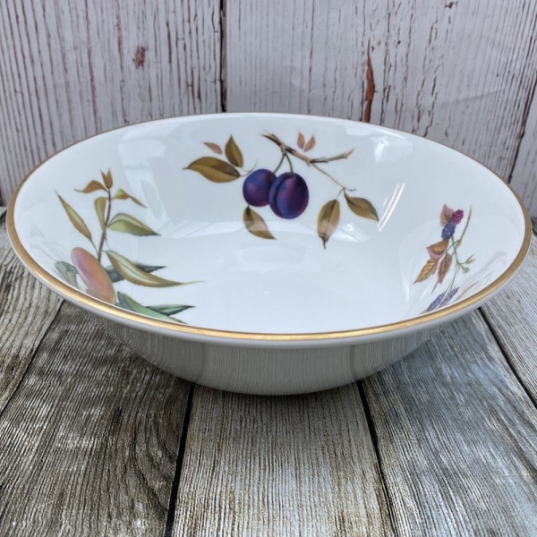 Royal Worcester Evesham Gold Open Serving Bowl (Plum/Blackberry/Peach)