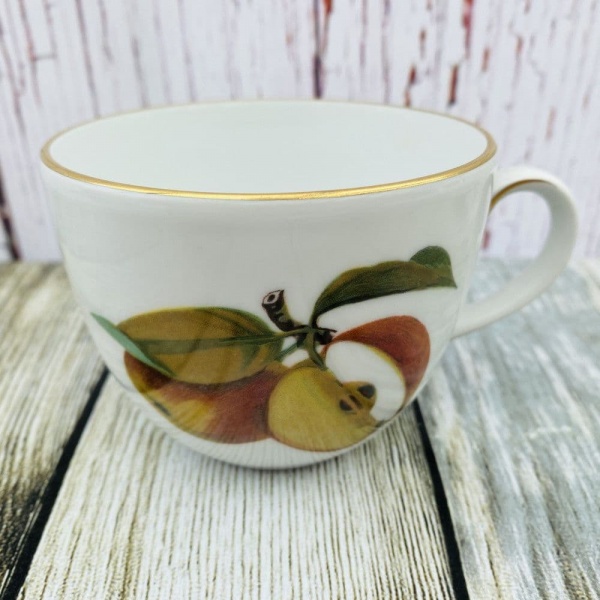 Royal Worcester Evesham Gold Tea Cup (Apple/Plum) - Gold on Edge of Handle