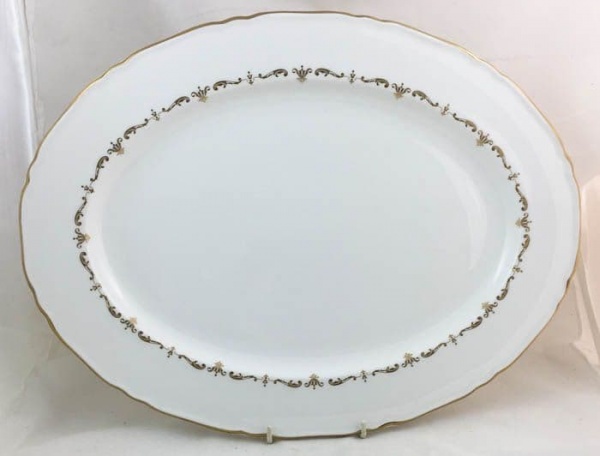 Royal Worcester Gold Chantilly Large Oval Serving Platters