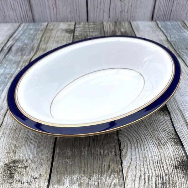 Royal Worcester Howard Cobalt Blue (Gold Trim) Oval Serving Dish