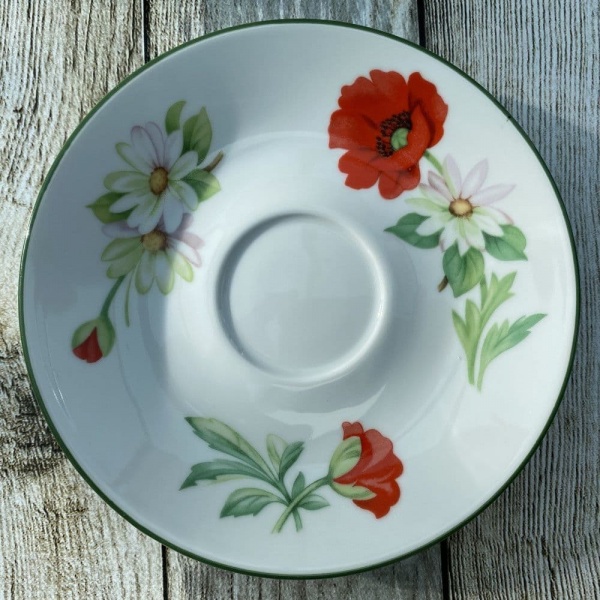 Royal Worcester Poppies Tea Saucer