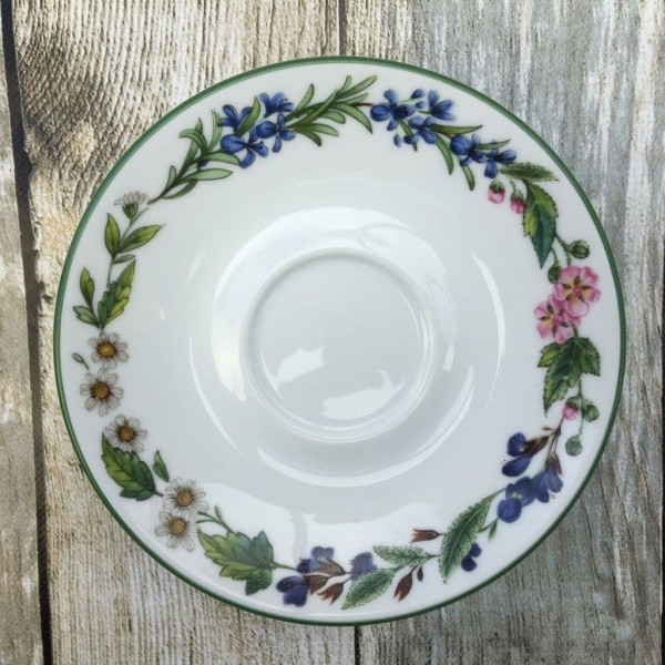 Royal Worcester, Worcester Herbs Coffee Saucer (Made in England)
