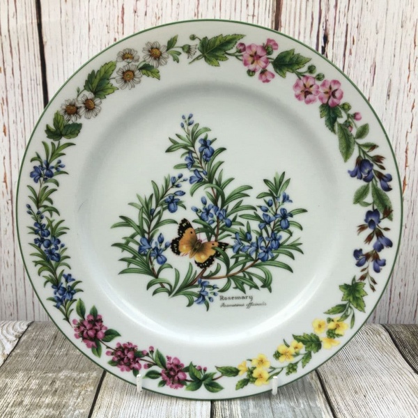 Royal Worcester, Worcester Herbs Dinner Plate. 10.25'' (Made in England)