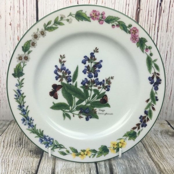 Royal Worcester, Worcester Herbs  Salad/Breakfast Plate, 8.25'' (Made in England)