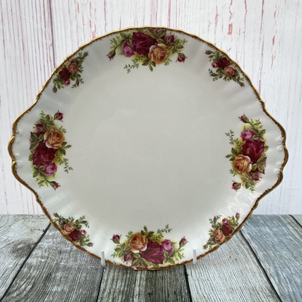 Royal Albert Old Country Roses Eared Serving Plate. 10''