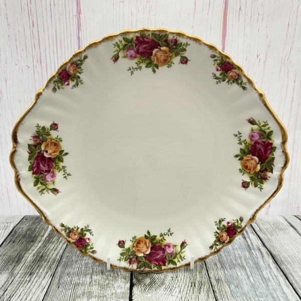 Royal Albert Old Country Roses Eared Serving Plate, 10.75''