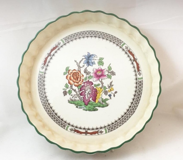 Spode Chinese Rose Flan Dishes
