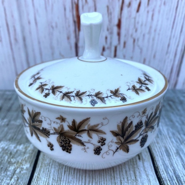 Wedgwood Autumn Vine Lidded Sugar Bowl