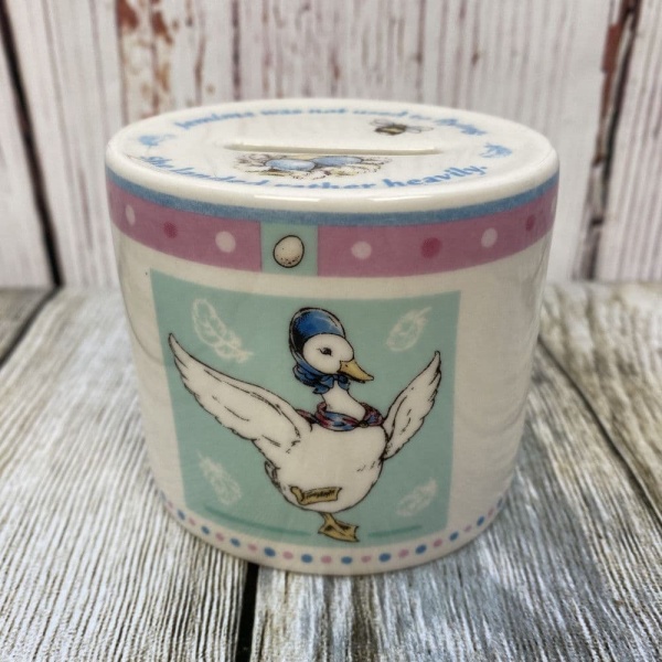 Wedgwood, Beatrix Potter, Jemima Puddleduck Money Box (Missing Stopper)