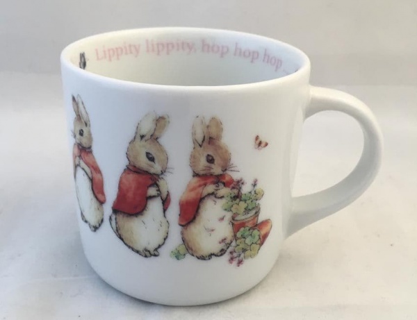 Wedgwood, Beatrix Potter, Peter Rabbit Cups/Mug. Flopsy, Mopsy and Cotton Tail.
