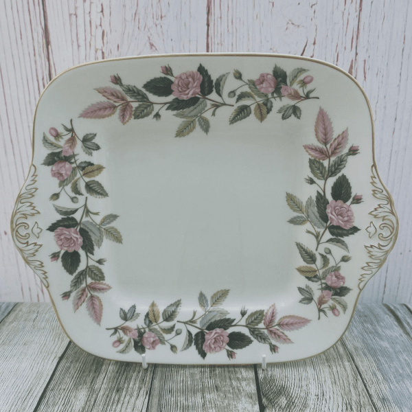 Wedgwood Hathaway Rose Cake Serving Plate, Square