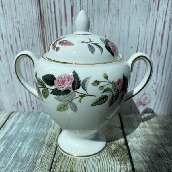 Wedgwood Hathaway Rose Lidded Sugar Bowl (Tall)