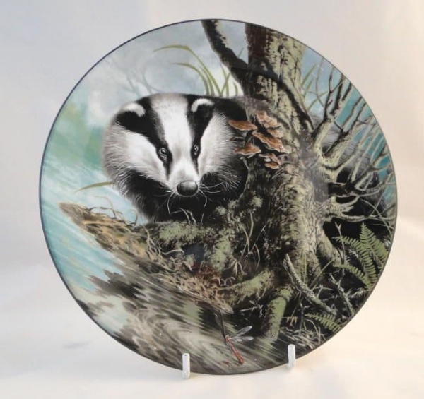 Wedgwood, Plate Depicting a Badger, ''I Spy