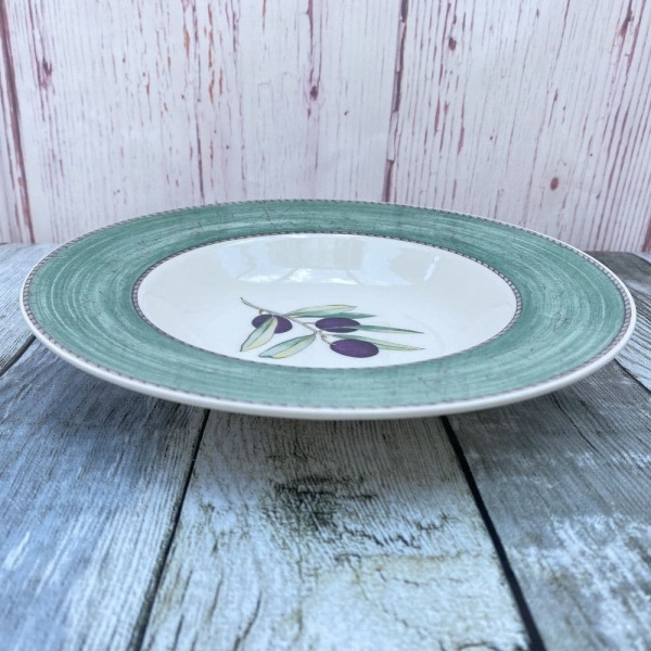 Wedgwood Sarah's Garden Soup Plate, 9'' (Green with Olives)