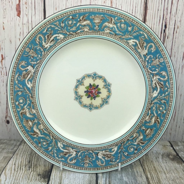 Wedgwood Turquoise Florentine Dinner Plate, 10.75''