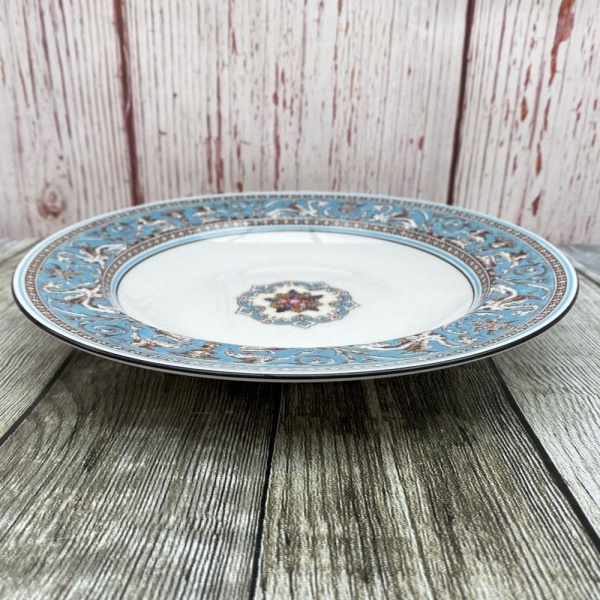 Wedgwood Turquoise Florentine Rimmed Bowl, 9''