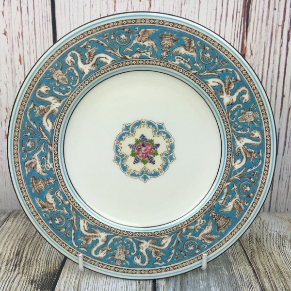 Wedgwood Turquoise Florentine Starter/Dessert Plate, 8.25''