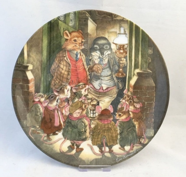 Wedgwood  Wind in the Willows Plate, The Carol Singers