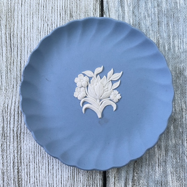 Wedgwood Jasperware (Blue) Round Pin Tray, 4''