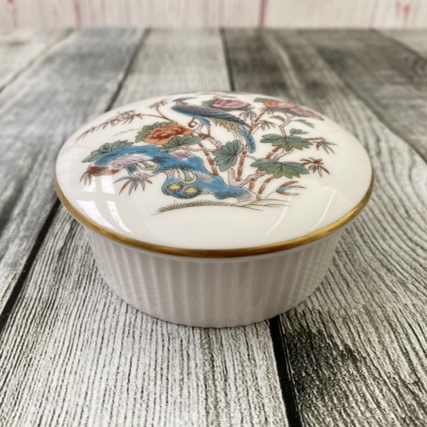 Wedgwood Kutani Crane (Gold) Trinket Box (Round)