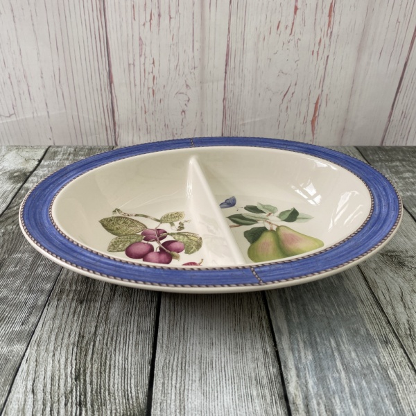 Wedgwood Sarah's Garden Split Vegetable Dish (Blue)